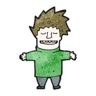 cartoon happy man N538