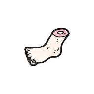 gross severed foot cartoon N3