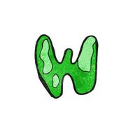 child&#039;s drawing of the letter w N2