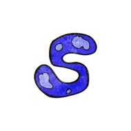 child&#039;s drawing of the letter s N2