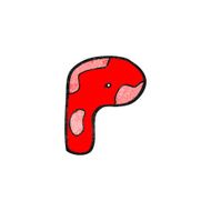 child&#039;s drawing of the letter p N2
