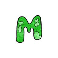 child&#039;s drawing of the letter m N2
