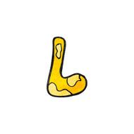 child&#039;s drawing of the letter l N2