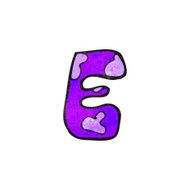 child&#039;s drawing of the letter e N2
