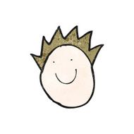 child's drawing of a happy boy's face N2