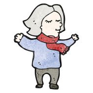 cartoon middle aged woman N2