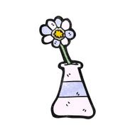 cartoon flower in vase N4