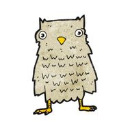 Cartoon Owl N153