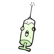 cartoon medical needle N13