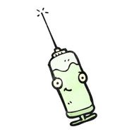 cartoon medical needle N14