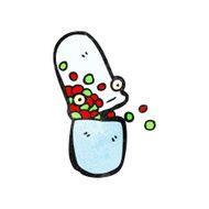 cartoon painkiller pill N5