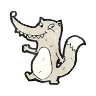Cartoon Wolf N102