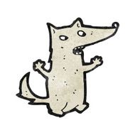 Cartoon Wolf N104