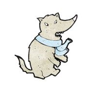 Cartoon Wolf N105
