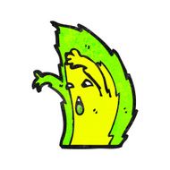 cartoon green flame N13