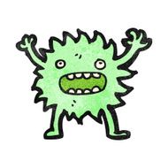 cartoon furry little monster N12