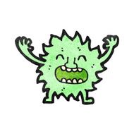 cartoon furry little monster N13