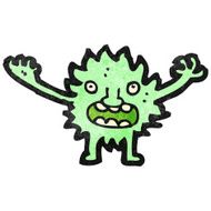 cartoon furry little monster N15