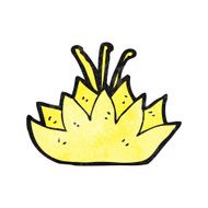 cartoon lotus flower N6