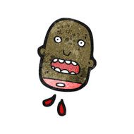 gross severed head cartoon N28