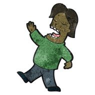 cartoon self important man talking N5