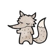 Cartoon Wolf N110