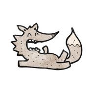 Cartoon Wolf N117