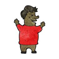 cartoon happy fat man N2