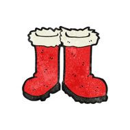 cartoon santa claus boots N4