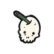 cartoon skull cherry N5