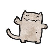 funny cartoon cat N150
