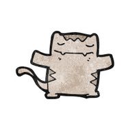 funny cartoon cat N151