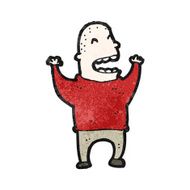 cartoon laughing man N34