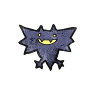 cartoon halloween bat N19