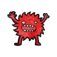 cartoon little furry monster N8