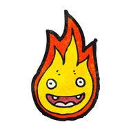 cartoon flame N12