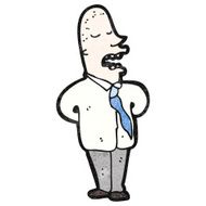 cartoon bald office guy N3