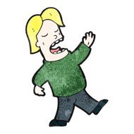 cartoon singing man N14