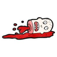 gross severed head cartoon N32