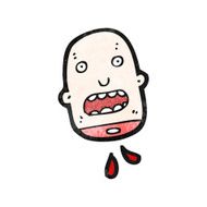 gross severed head cartoon N33