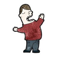 cartoon singing man N15