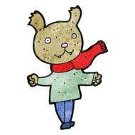 cartoon bear in human clothes N2