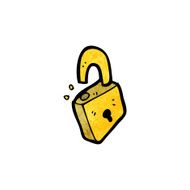 Cartoon Padlock N37