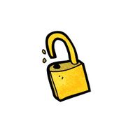 Cartoon Padlock N40
