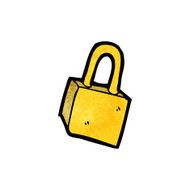 Cartoon Padlock N41