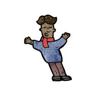cartoon man in wind N2