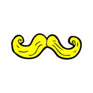 cartoon blond mustache N2
