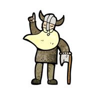 cartoon viking man N12