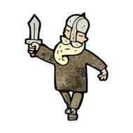 cartoon viking man N13