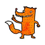 funny cartoon fox N19